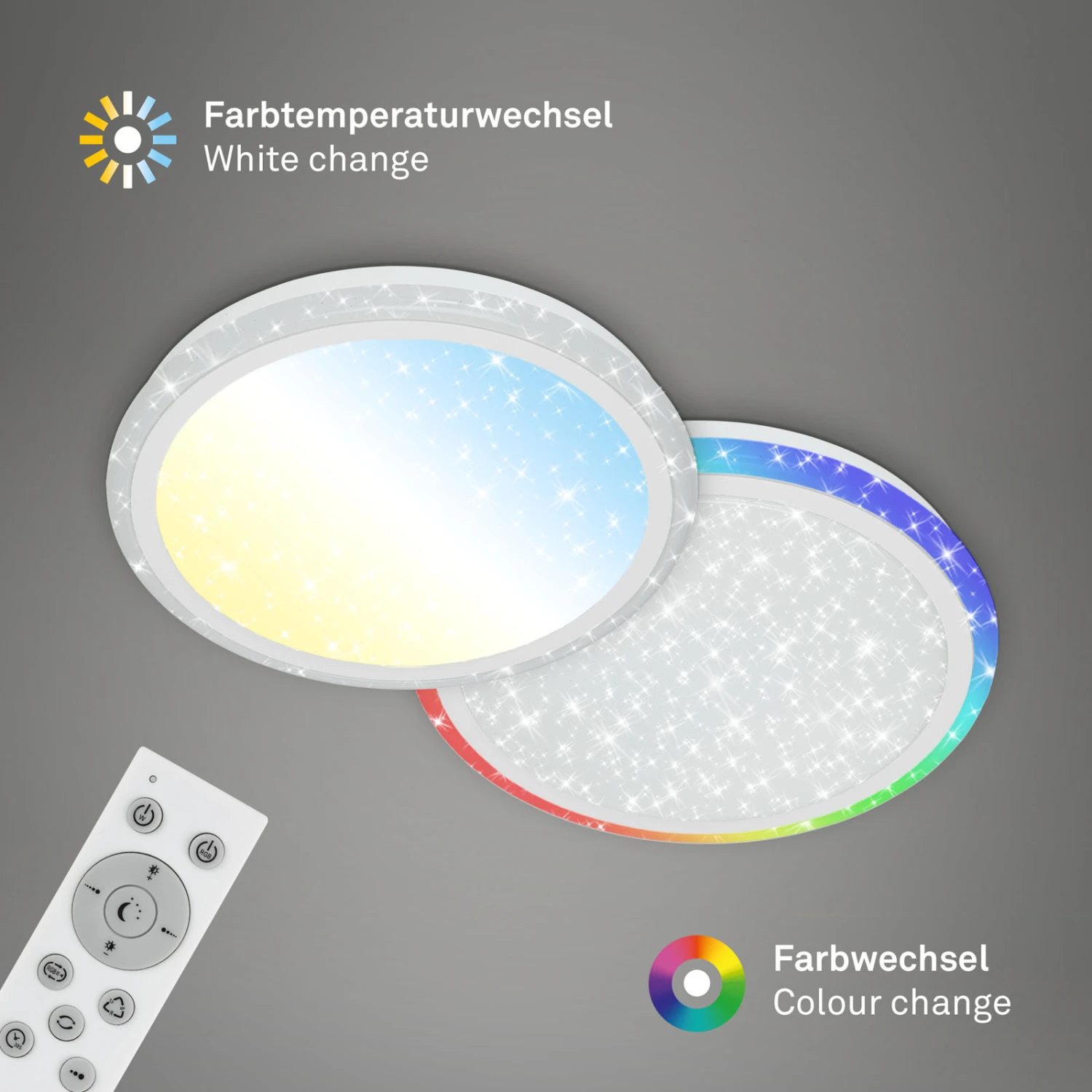 RGB LED Deckenleuchte, Nachtlicht, Dimmbar 9 RGB LED Deckenleuchte, Nachtlicht, Dimmbar – Bild 9