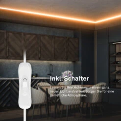 Pimp Your Stripe LED Strip 2m Mit Schalter + Alu-Profil Silber -Briloner Store cf805bf0e182334e28438c5cdaf19a51