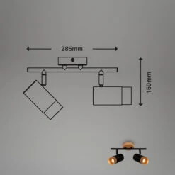 Briloner Plek Wandleuchte, Schwenkbar, Holz, 2-flammig, Schwarz 13 Briloner Plek Wandleuchte, Schwenkbar, Holz, 2-flammig, Schwarz -Briloner Store d197aa77d1da6171c38fce0cbcab95d8