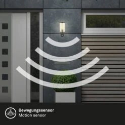 Außenleuchte, Sensor, Schwarz, 1x E27 Exkl -Briloner Store d39986d0a6f74d4a6a8520bc5ad2d446