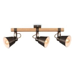 Briloner Talle Deckenstrahler, Schwenkbar, Holz, 2-flammig, 3-flammig