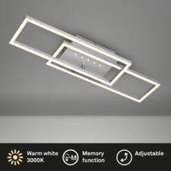LED Deckenleuchte, 56 Cm, Memory, 30W, 2850lm, Aluminium -Briloner Store d50d1d9efea5ed97a3b5a9f947d1f872