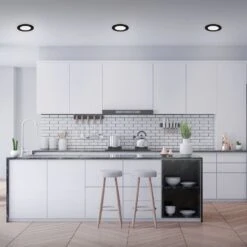 3er Set LED Einbauleuchte, Ø 12 Cm, 7 W, 600 Lm, Schwarz -Briloner Store d6c38d442d27ee7fab0d47bcae8850d2