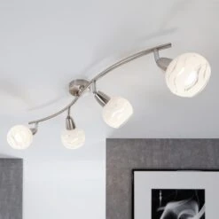 Spotleuchte 70 Cm 4xexkl. E14 40W Chrom -Briloner Store deckenleuchte matt nickel 4xe14 milieu1 5c546708938e9e8209a2928428575384