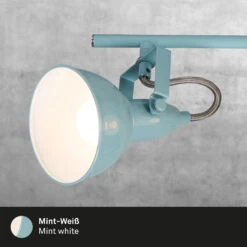 Briloner Soft Deckenstrahler, Schwenkbar, 4-flammig, Retro, Mint-Weiß -Briloner Store deckenleuchte mint weiss 4xe14 detail1 3681690442e04906d10e6ec7fd7ef2a8