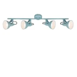 Briloner Soft Deckenstrahler, Schwenkbar, 4-flammig, Retro, Mint-Weiß