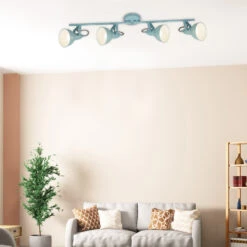 Briloner Soft Deckenstrahler, Schwenkbar, 4-flammig, Retro, Mint-Weiß -Briloner Store deckenleuchte mint weiss 4xe14 milieu1 d583e5c9b5510fcd6ccdafe1bdbd1ee9