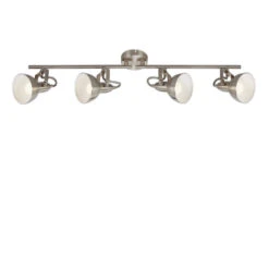 Briloner Soft Deckenstrahler, Schwenkbar, 4-flammig, Satin-Weiß