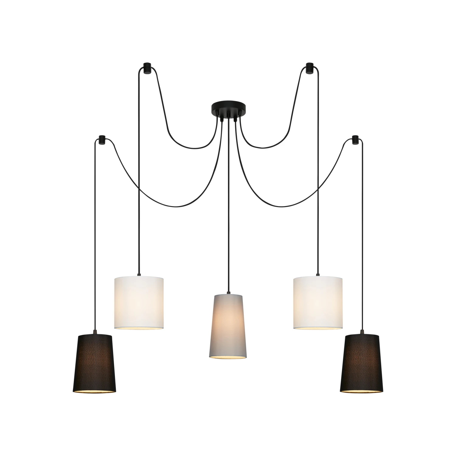 Deckenleuchte, Ø 100 Cm, Max. 25 W, Schwarz 1 Deckenleuchte, Ø 100 Cm, Max. 25 W, Schwarz