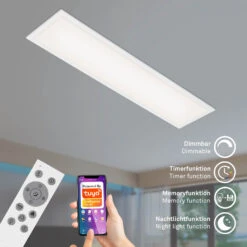SMART RGB CCT LED Panel, 100 Cm, 22 W, Weiß -Briloner Store direktsmart wifi rgb led panel cct funktion 009de18a1ffa2e73ce8f70ae67b7bbd7