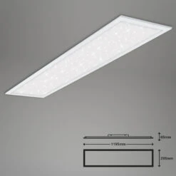STERNENHIMMEL LED Panel, 119,5 Cm, 3800 LUMEN, 36 WATT, Weiß -Briloner Store e1aeedb23ae267c73463511af2730ef7