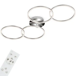 CCT LED Deckenleuchte, 95,8 Cm, 30 W, Alu-Chrom