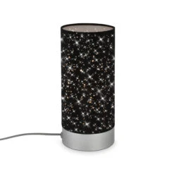 STERNENHIMMEL Tischleuchte, Ø 11 Cm, Max. 25 W, Matt-Chrom-Schwarz