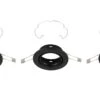 3er Set LED Einbauleuchte, Ø 8,6 Cm, Schwarz