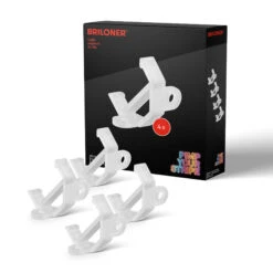 Pimp Your Stripe 4er Set Eckadapter, Für Aluprofile, Transparent