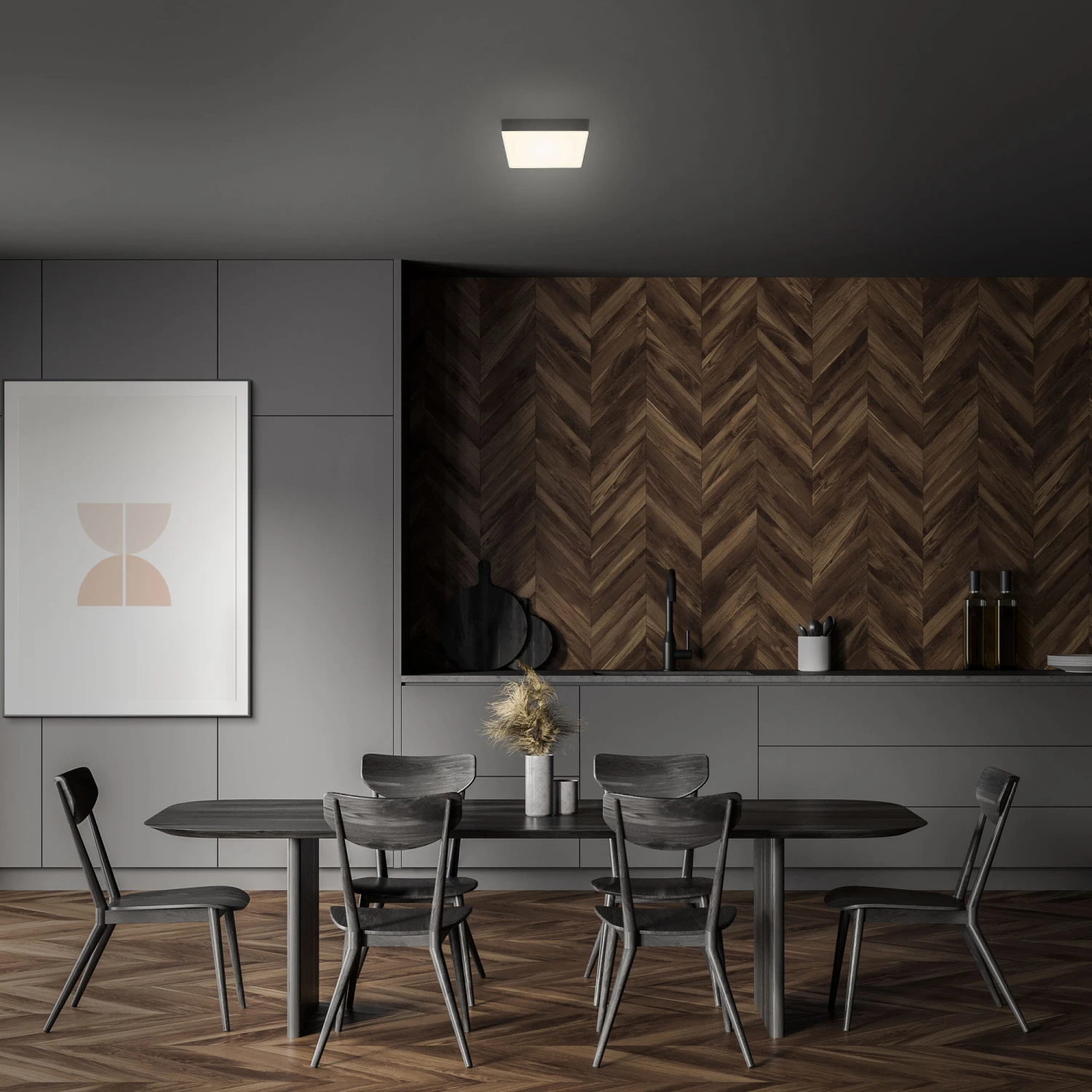 LED Deckenleuchte, 15,7 Cm, 11 W, Schwarz 3 LED Deckenleuchte, 15,7 Cm, 11 W, Schwarz – Bild 3