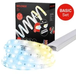 Pimp Your Stripe LED Strip 2m, Smart CCT + Alu-Profil Silber