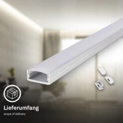 Pimp Your Stripe LED Strip 2m Mit Schalter + Alu-Profil Silber -Briloner Store f3de6b7cdc0786237cf55a6f674f1462