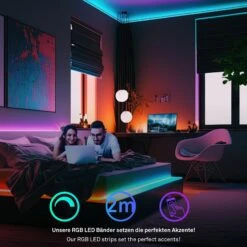 Pimp Your Stripe LED Strip 2m, Smart RGBW + Alu-Profil Schwarz 16 Pimp Your Stripe LED Strip 2m, Smart RGBW + Alu-Profil Schwarz -Briloner Store f59b369bd967b7b1abb9555efc3d7875