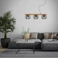 Pendelleuchte, 120 Cm, 3x E14, Max. 10W, Smoke-holz -Briloner Store f787cda9a016ef8f4b26b24c4c9964ff