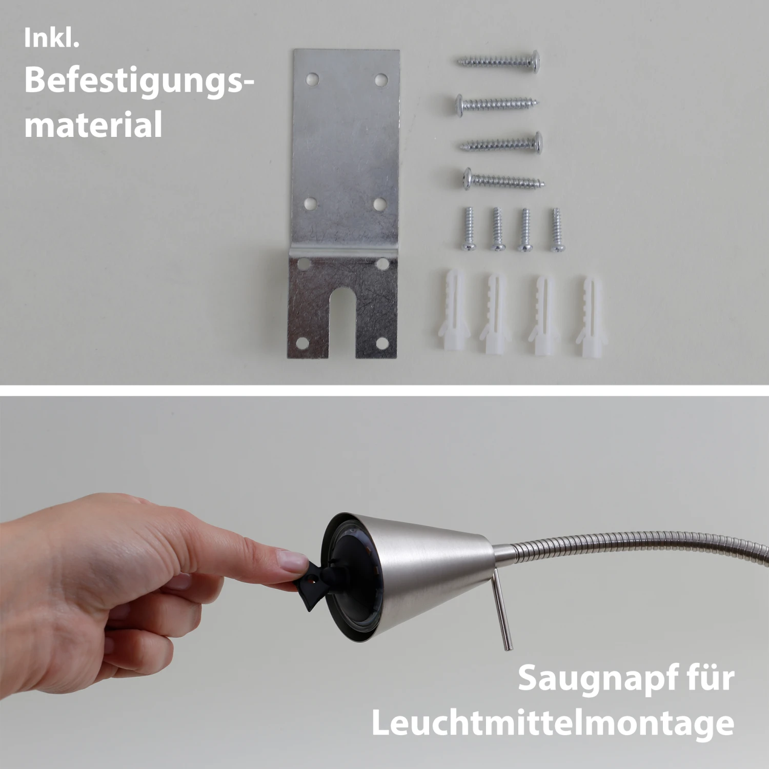 Flexible Wandleuchte 40,3 Cm 1xGU10 5W 400lm Matt-nickel 3 Flexible Wandleuchte 40,3 Cm 1xGU10 5W 400lm Matt-nickel – Bild 3