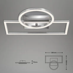 LED Frame 38 Cm 12W 1200lm Chrom 11 LED Frame 38 Cm 12W 1200lm Chrom -Briloner Store fd11513570b682554342eccff88ae99f