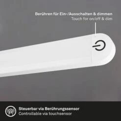 LED Tischleuchte, 37 Cm, Memory, 6W, 600lm Weiß -Briloner Store fd98fccf11a0ca09b8dc675260856542