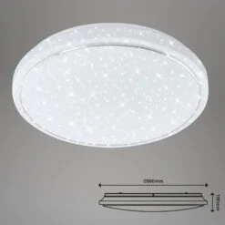 STERNENHIMMEL LED Deckenleuchte, Ø 56 Cm, 48 W, Weiß 11 STERNENHIMMEL LED Deckenleuchte, Ø 56 Cm, 48 W, Weiß -Briloner Store ff1e0164d29aff1dfd284f1f923a78fd