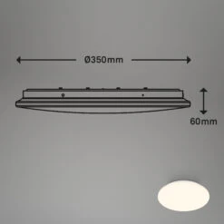 Sensor LED Deckenleuchte, 35 Cm, 18W, 1880lm, Weiß -Briloner Store ff38e42e1fbe0c4e195afac0df758685