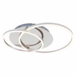 LED Deckenleuchte, 51,5 Cm, 4100 LM, 36 W, Alu-Chrom