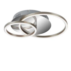 LED Deckenleuchte, 39 Cm, 30 W, Alu-Chrom