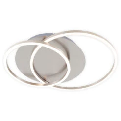 LED Deckenleuchte, 51,5 Cm, 3200 LM, 40 W, Matt-Nickel