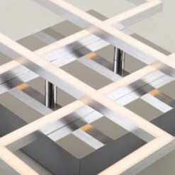 LED Frame 72,4 Cm 4x12W 1300lm Chrom 14 LED Frame 72,4 Cm 4x12W 1300lm Chrom -Briloner Store framesled decken und wandleuchte drehbar chrom alu 4xled 1 detail1 d7cad69999596012650cbbc9e2e760c2