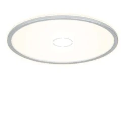 Slim LED Panel, Ø 42 Cm, 3000 LUMEN, 22 WATT, Silber