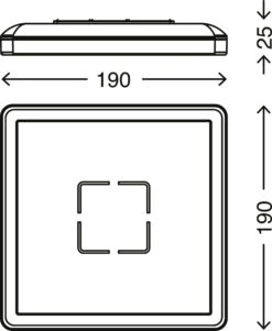 Slim LED Panel 19 Cm 12W 1400lm Silber -Briloner Store free ultraflache led deckenleuchte weiss silber led masszeichnung fa182f45ac928abfa903c4bf0d9eac34