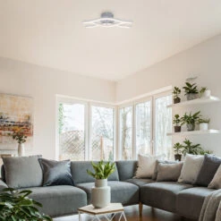 LED Deckenleuchte 36,5 Cm 3x18W 1440lm Aluminium -Briloner Store go led deckenleuchte alu milieu2 19dc4f3a9c650d000b5c369f2cb8bea2