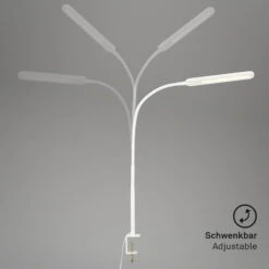 LED CCT Touch Klemmleuchte 110 Cm 8W 600lm Weiß -Briloner Store homeoffice cct led klemmleuchte touch weiss schwenkbarkeit fa337e047e44311d5779048c2e3e7555
