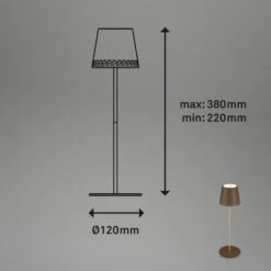 LED Akku-Tischleuchte 38 Cm 2,6W 280lm Braun 19 LED Akku-Tischleuchte 38 Cm 2,6W 280lm Braun -Briloner Store led akku tischleuchte braun masse dcefa0e74142bd1a1e888127e0934810