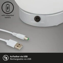 LED Akku Tischleuchte, Ø16 Cm, LED-Modul, 3W, 350 Lm, Chrom-matt 10 LED Akku Tischleuchte, Ø16 Cm, LED-Modul, 3W, 350 Lm, Chrom-matt -Briloner Store led akku tischleuchte chrom matt 4f409ce76b4bb420fb49f4d5c8af9dd3