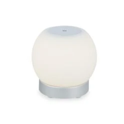 LED Akku Tischleuchte, Ø16 Cm, LED-Modul, 3W, 350 Lm, Chrom-matt