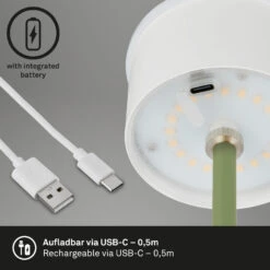 LED Akku-Tischleuchte 38 Cm 2,6W 280lm Lindgrün -Briloner Store led akku tischleuchte lindgruen funktion3 0485c5537c85a11c509a59dadd049e0f