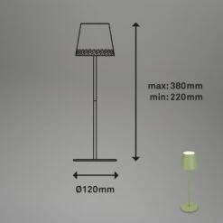 LED Akku-Tischleuchte 38 Cm 2,6W 280lm Lindgrün -Briloner Store led akku tischleuchte lindgruen masse 3c1d4df5e03dd9792a9aa2e12d569015