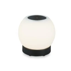 LED Akku Tischleuchte, Ø16 Cm, LED-Modul, 3W, 350 Lm, Schwarz