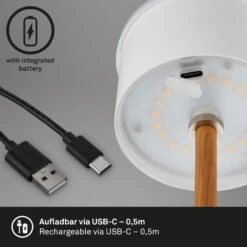 LED Akku-Tischleuchte 38 Cm 2,6 Watt 280lm Schwarz-holz -Briloner Store led akku tischleuchte schwarz funktion2 11c0b2dfaf4f4b3ea6215048eccc2a1b