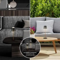 LED Akku-Tischleuchte 38 Cm 2,6 Watt 280lm Schwarz-holz -Briloner Store led akku tischleuchte schwarz milieu 5598cd535035c42d590c47e2bd89ad8d