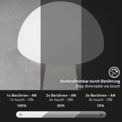 LED Akku-Tischleuchte 28 Cm 2,6W 300lm Weiß 13 LED Akku-Tischleuchte 28 Cm 2,6W 300lm Weiß -Briloner Store led akku tischleuchte weiss funktion b8721410d3e51b0c775cb323378e1f81