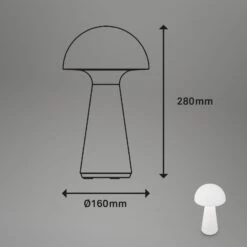 LED Akku-Tischleuchte 28 Cm 2,6W 300lm Weiß 11 LED Akku-Tischleuchte 28 Cm 2,6W 300lm Weiß -Briloner Store led akku tischleuchte weiss masse 2021c4fa9c062324c8e018f18076f282