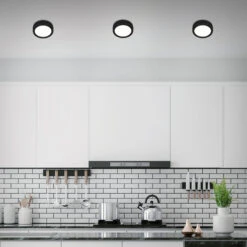 LED Deckenleuchte, Ø 12 Cm, 7 W, Schwarz 8 LED Deckenleuchte, Ø 12 Cm, 7 W, Schwarz -Briloner Store led aufbauleuchte schwarz 1xled platine milieu1 61fd1c171c51217e8f32c65b1692996a