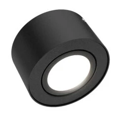 LED Aufbauleuchte, Ø 9 Cm, 5 W, Schwarz