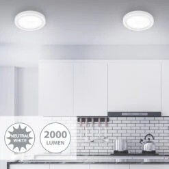 LED Deckenleuchte, Ø 30 Cm, 21 W, Weiß -Briloner Store led aufbauleuchte weiss 1xled platine funktion2 ed4efe68bac5955500b22e05526c36d4